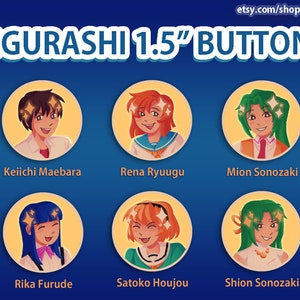 Higurashi 1.5in. Buttons | When They Cry
