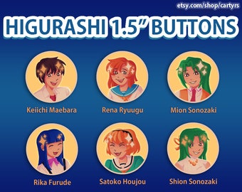 Higurashi 1.5in. Buttons | When They Cry
