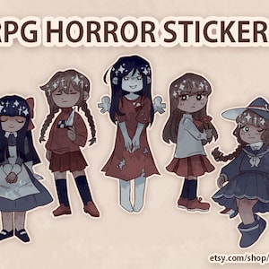 Pegatinas de vinilo de terror de RPGMaker
