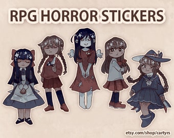 RPGMaker Horror Vinyl Stickers