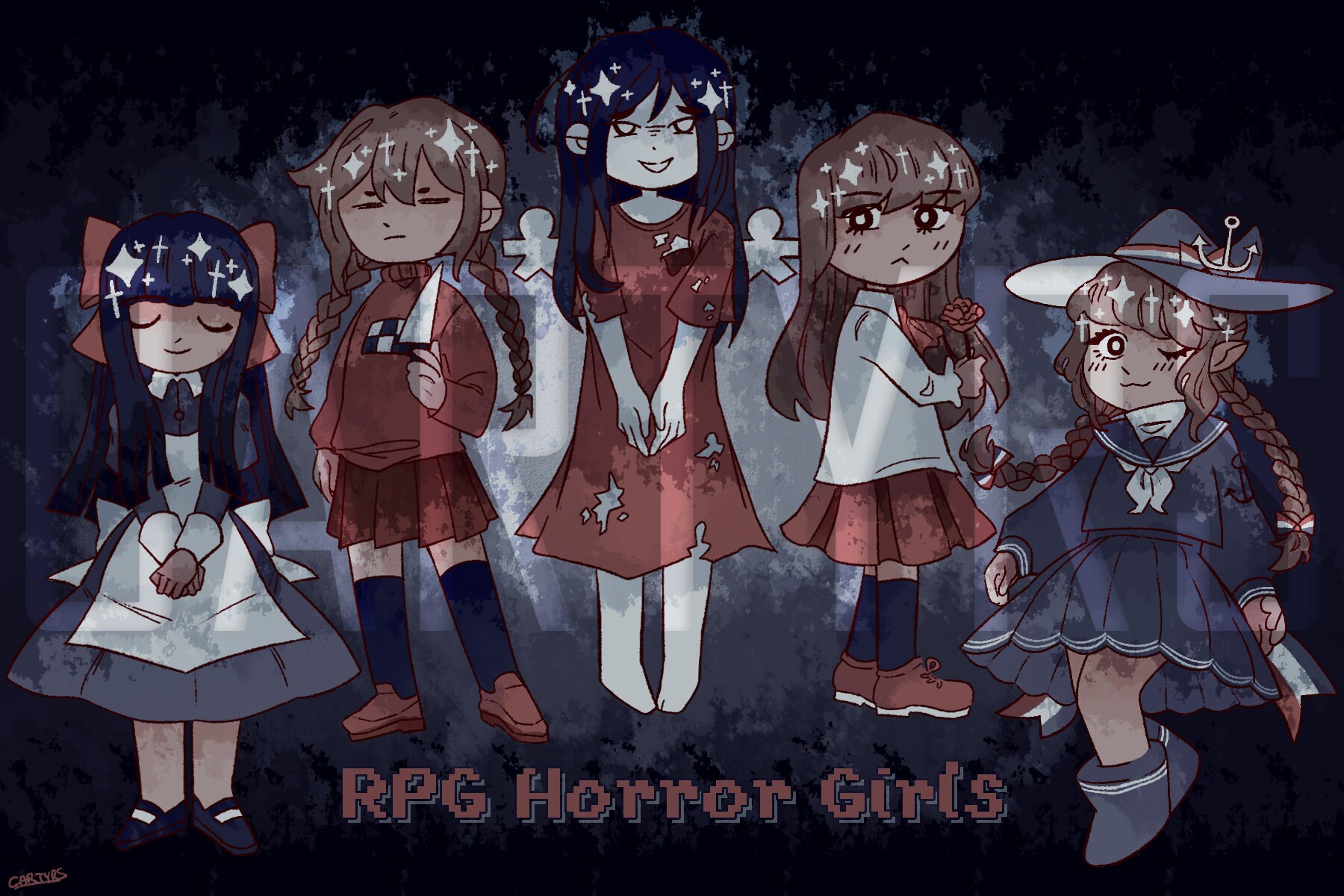 Visual Novel Rpg Examples Visual Novel and Rpgmaker Postcards | AI: the Somnium Files - Etsy