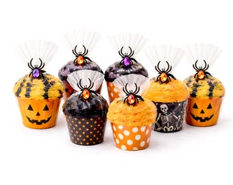 Halloween Party Favor – Cozy Socks Cupcake Gift, Trick or Treat for Adults & Teens, Coworker Gift, Non Candy Halloween Gift – INCLUDES 1