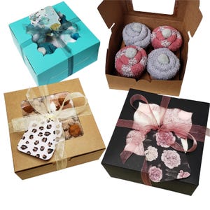Fuzzy socks cupcakes gift box for men and women, Warm and cozy gift for adults, Get well soon gift, Thinking of you gift, Cozy cupcake socks