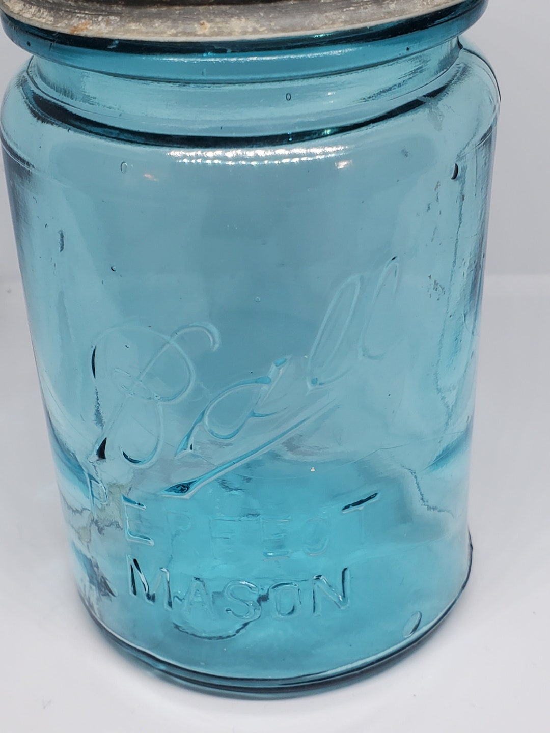 Vintage Blue Canning Jars Etsy