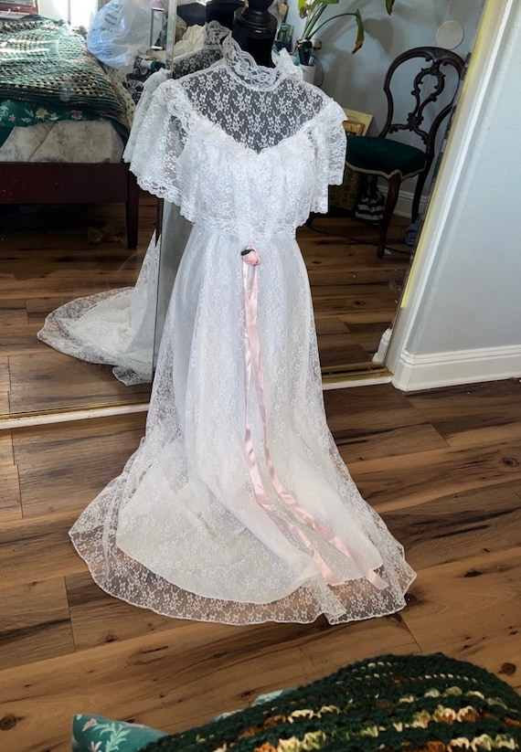 vintage USA union made Wedding dress