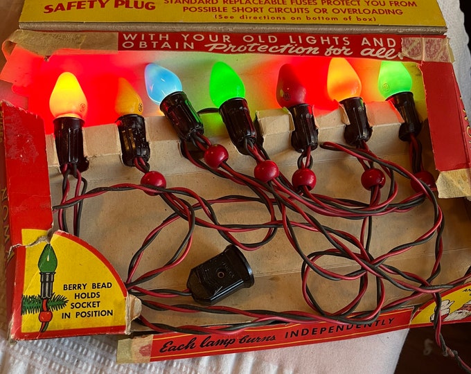 Vintage Noma Christmas Lights and Packaging Etsy