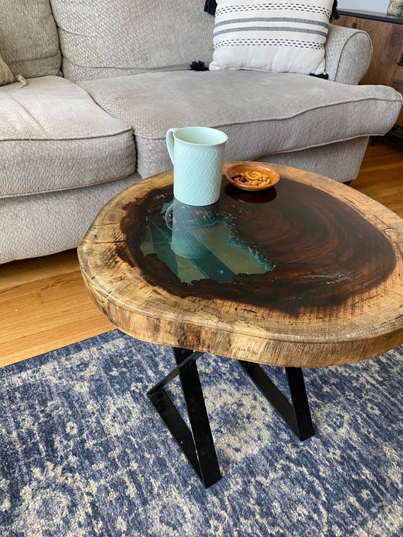 Epoxy Parota Wood Coffee Table Etsy