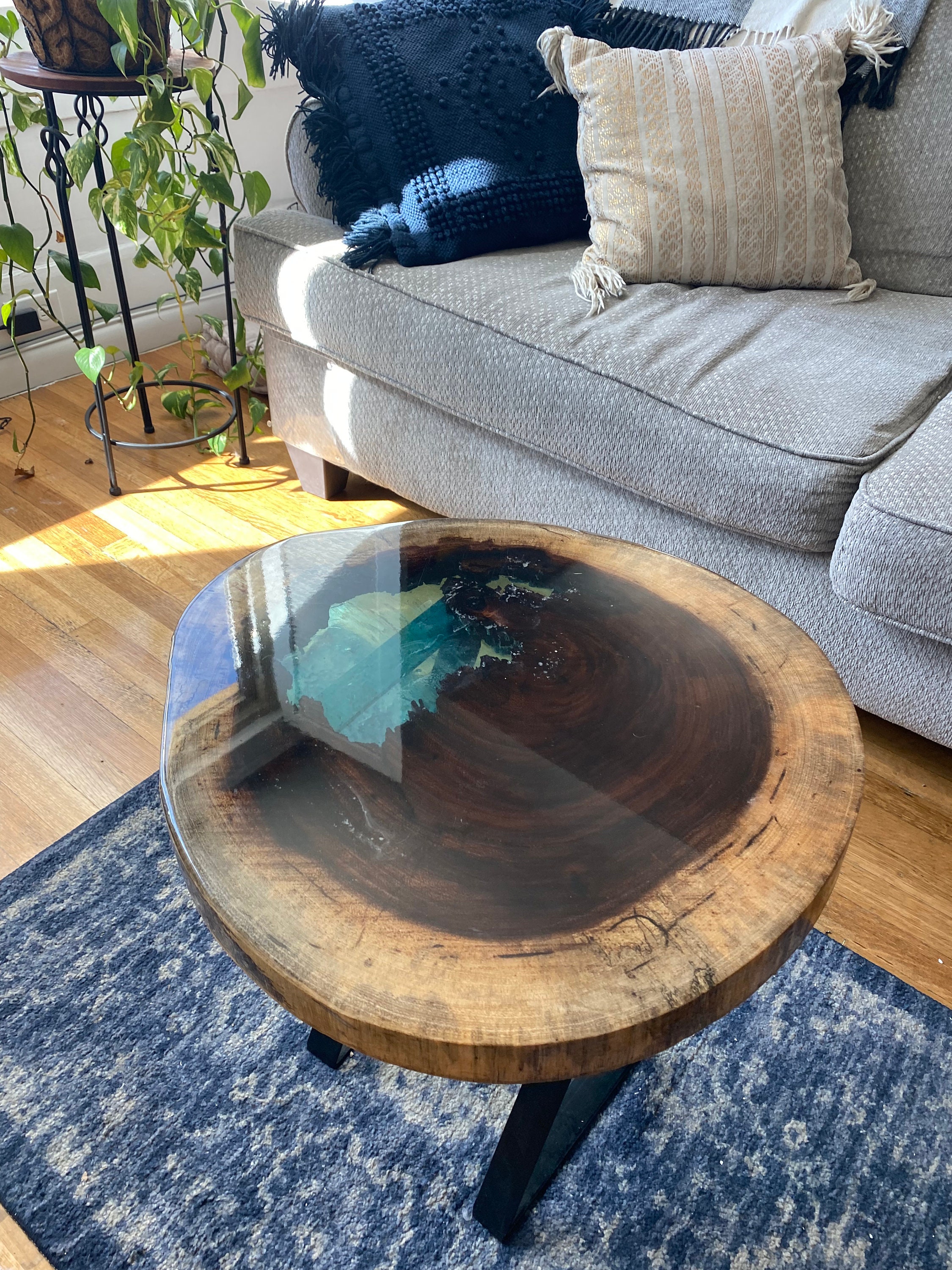 Epoxy Parota Wood Coffee Table Etsy