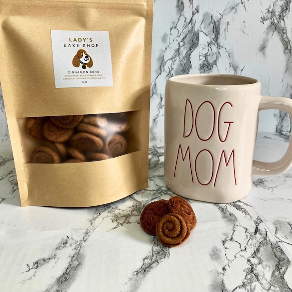 All-Natural Gourmet Doggy Cinnamon Bun Treats , Specialty Dog Treats