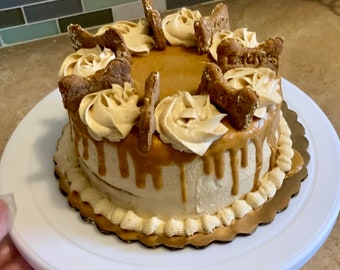 Peanut Butter Banana Dog Birthday Cake (for PICKUP ONLY)