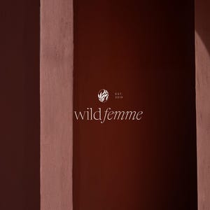 Instant Download - DIY Canva Feminine Logo Design Template Kit - Premade Logo Design- Canva Logo Design - Minimalist Brand Kit