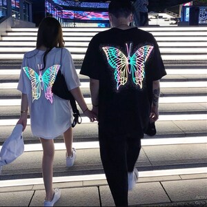 Holographic butterfly Oversized Tshirt 