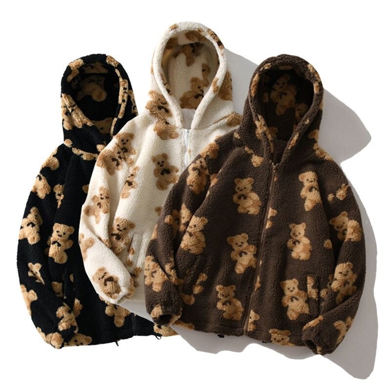 Teddy Bear Hoodie - Etsy Israel