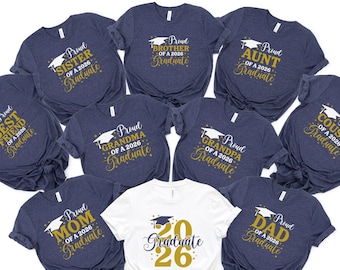 PROUD FAMILY of Graduation Shirt, Senior Shirt, Graduation Party Shirt, Graduation Family Shirts, Matching Proud Graduate Shirt, Grad School