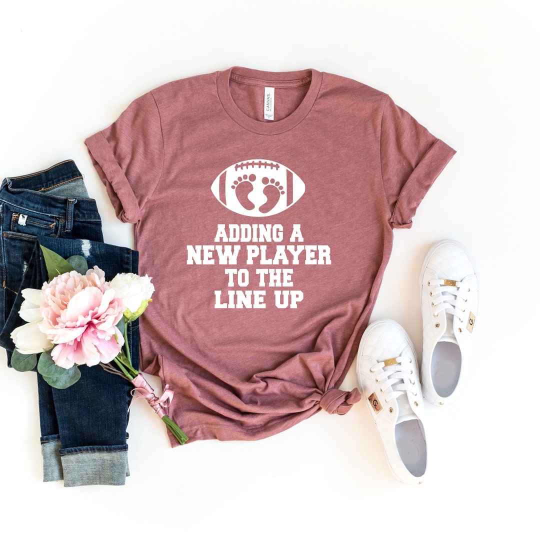 Football Pregnancy Announcement Shirt, Adding A New Player to the Line