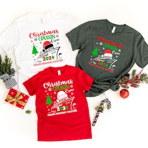Christmas Cruise Crew Shirts, Group Christmas Cruisin' Crew Shirt, Cruise Family Shirts, Christmas Friends Vacation Shirt, Making Memories