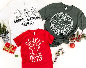 Christmas Cookie Baking Team Shirts, Christmas Shirt, Cookie Lover Shirts, Christmas Baking Shirt, Cookie Baking Crew,Matching Family Shirts