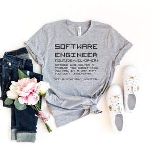 Software Engineer Definition Shirt, Funny Computer Science Shirt, Programming Shirt,  Coding Shirt, Nerd Shirt, Coder T-Shirt, IT Tee Shirt