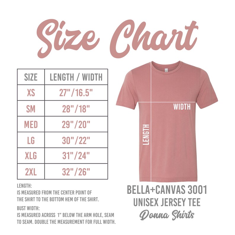 the size chart for a women's t - shirt