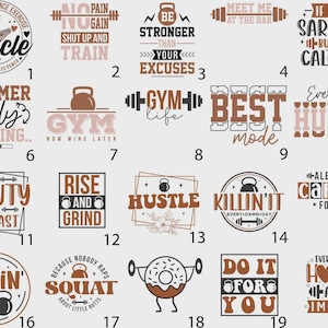 11 Design Gym Life Shirt, Funny Workout Shirt, Gym T-Shirt, Motivational Shirt, Fitness Shirt, Positive quote Shirt, Cute Exercise Shirt image 2
