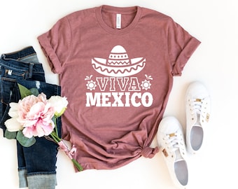 Viva Mexico Shirt, Mexican Hat Shirt, Hispanic Heritage Month Shirt, Spanish Shirt, Latin American Shirt, Hispanic Shirt, Latina Power Gift