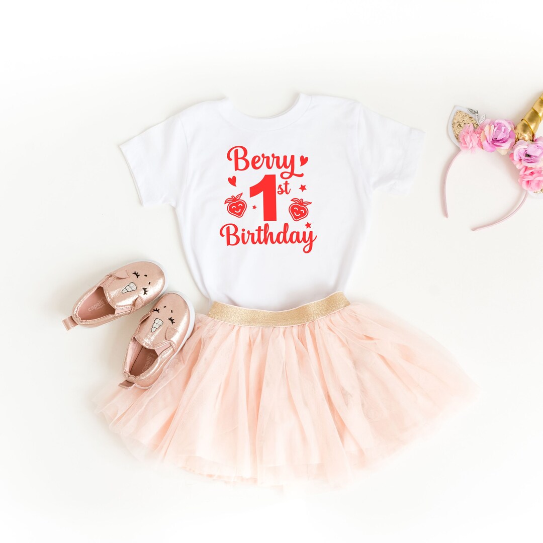 First Birthday Shirt, Berry First Birthday Shirt, Sweet One Birthday ...