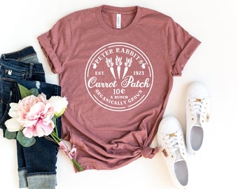 Peter Rabbit Carrot Patch Shirt, Easter T-Shirt, Peter Cottontail Shirt, Carrot Patch Farm Shirt, Easter Family Shirt, Easter Gifts Shirt