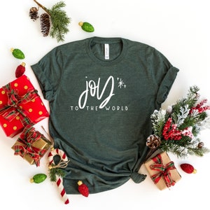 Joy To The World Shirt, Christmas Joy Shirt, Christmas T Shirt, Christmas Carol Shirt, Christian Shirt, Winter Song Shirt,Christmas Song Tee