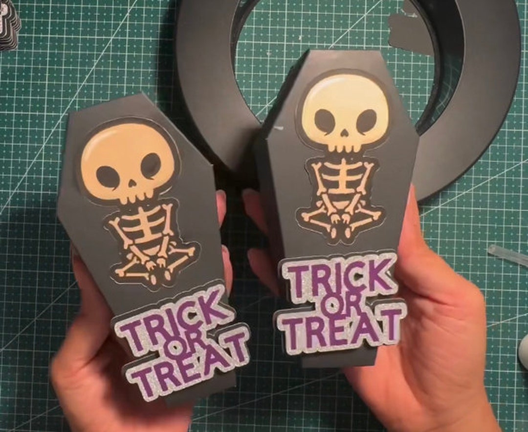 4 Coffin Treat Boxes Favor Box Coffin Treat Boxes Party Etsy