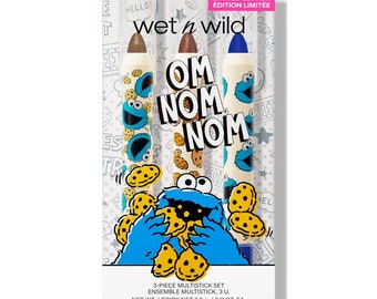 wet n wild x Sesame Street, Om Nom Nom 3-Piece Multi-Stick Kit