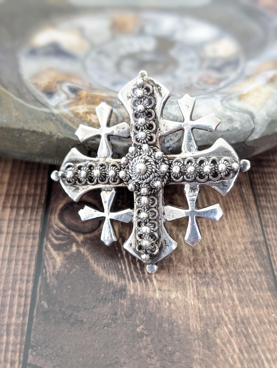 Vintage 900 silver cross - Gem