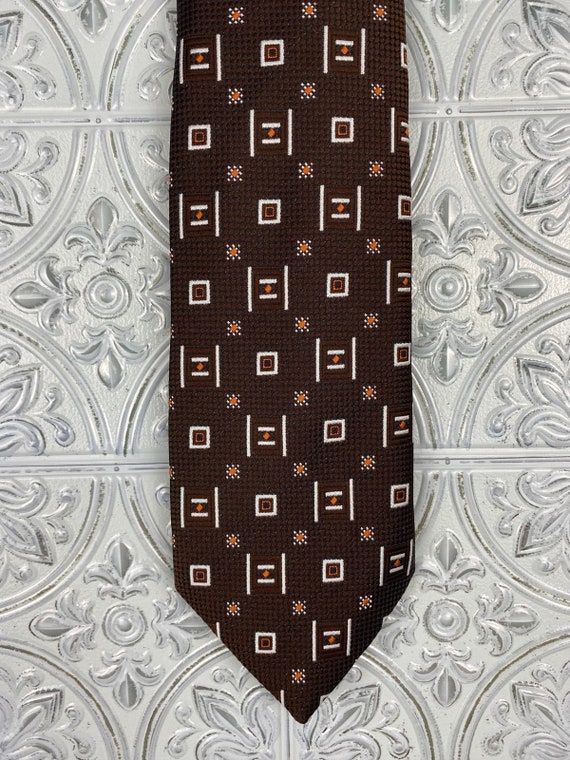 70s Vintage Necktie by Johnny Carson Hughes and H… - image 2