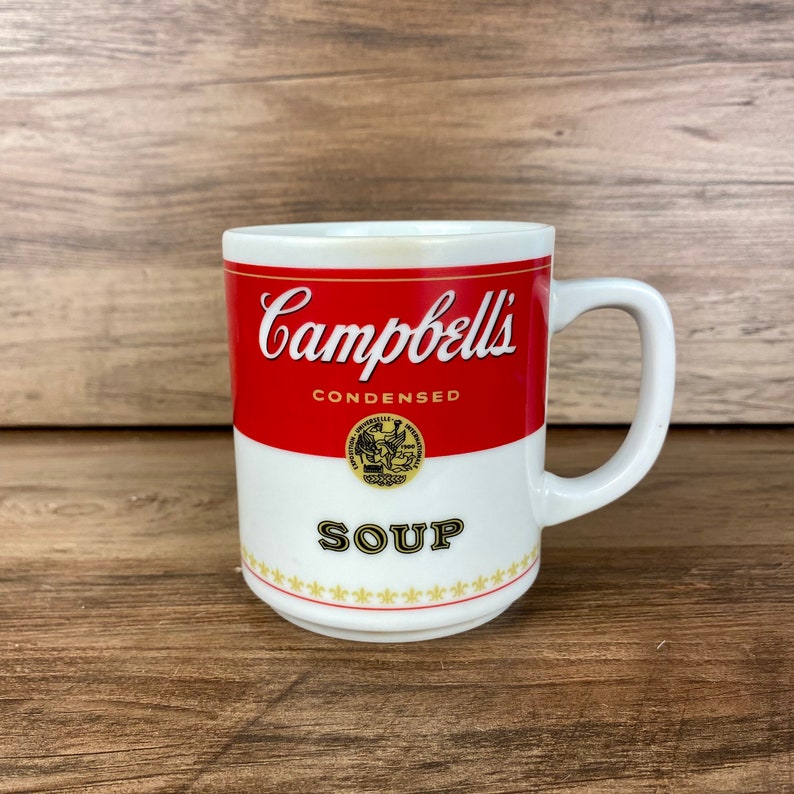Campbells Soup Can Corning Mug, Corelle Corningware Campbells Soups Etsy
