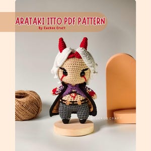Arataki Itto Amigurumi/Motif au crochet Genshin Impact