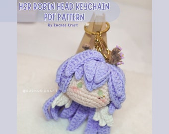 Robin Head Amigurumi/Crochet Keychain Pattern Honkai star rail