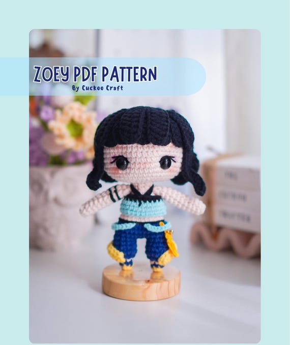 Maknae Girl Amigurumi/crochet Pattern Demon Fighters - Etsy