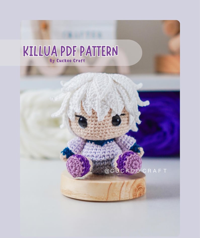 Killua Patterns Killua Amigurumi/crochet Pattern Hunterxhunter - Etsy