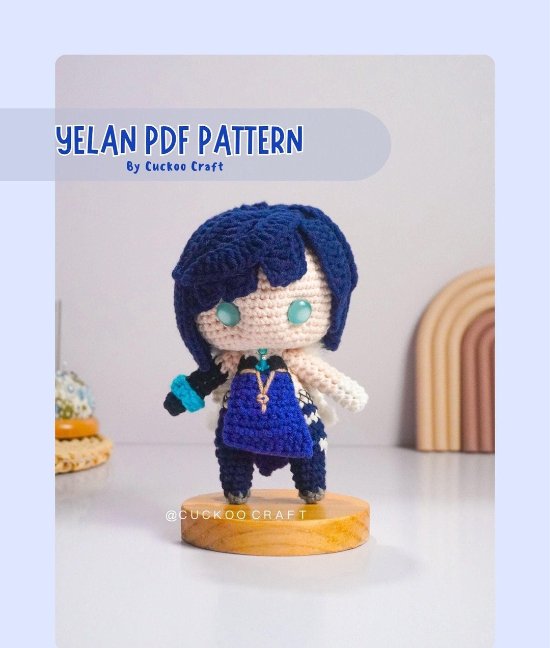 Yelan Pattern Yelan Amigurumi/crochet Pattern Genshin Impact - Etsy