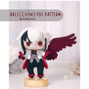 Arlecchino Amigurumi/Häkelmuster Genshin Impact