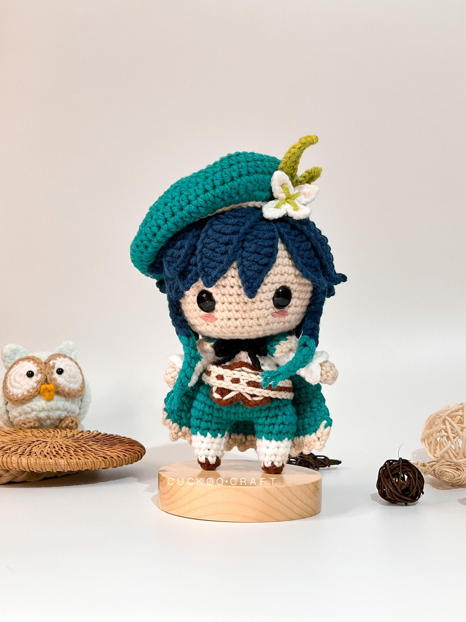 Venti あみぐるみ/かぎ針編みパターン 原神 - Etsy 日本