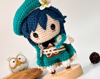 Venti あみぐるみ/かぎ針編みパターン 原神 - Etsy 日本
