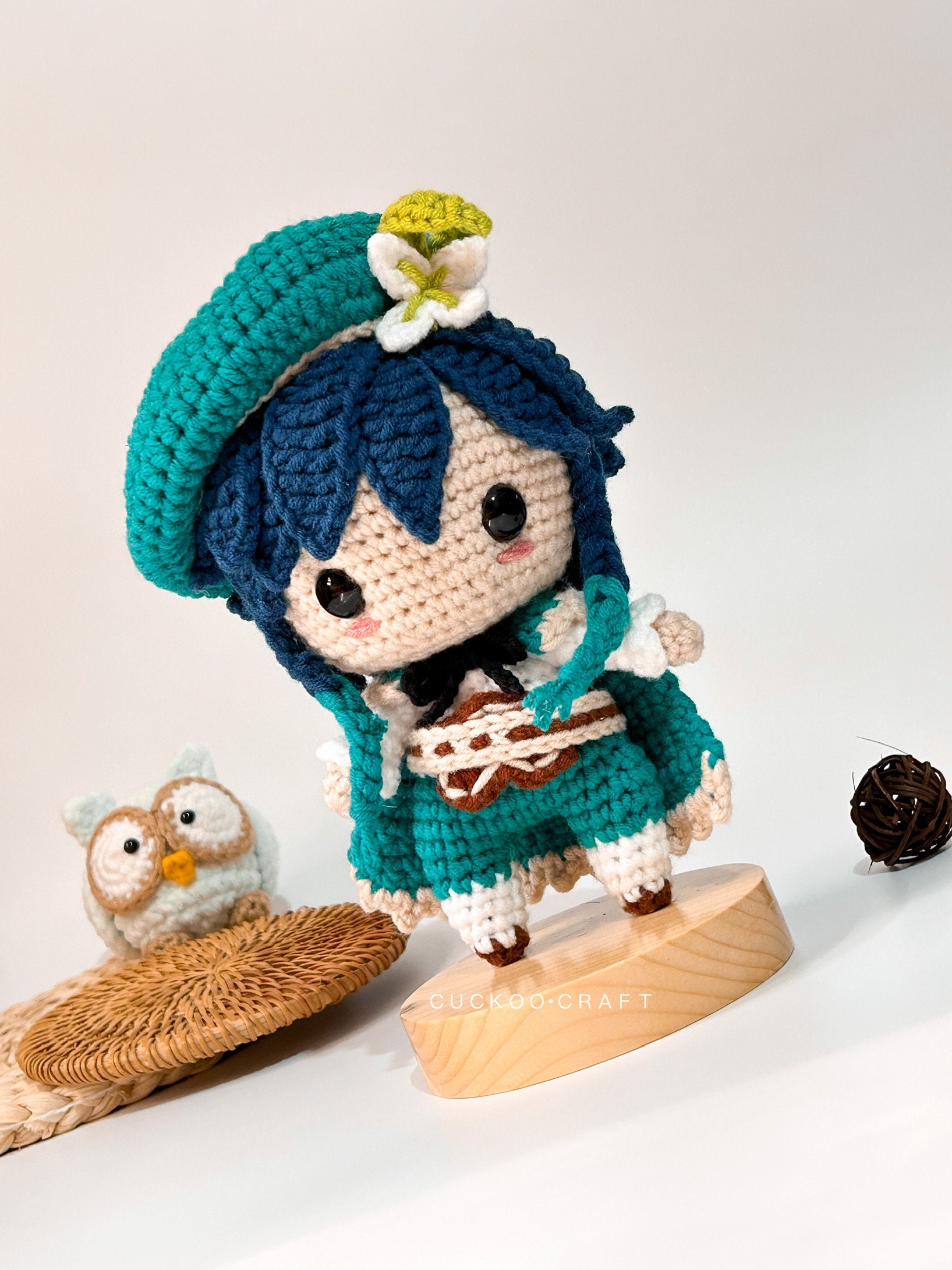 Venti あみぐるみ/かぎ針編みパターン 原神 - Etsy 日本