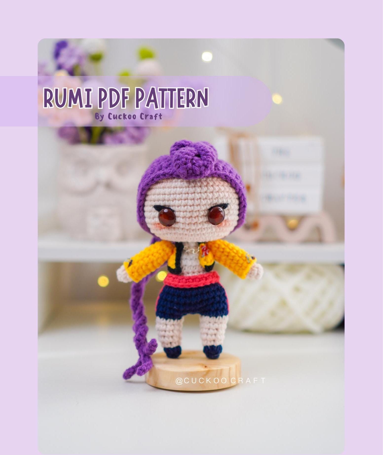 Rumi Huntrix Amigurumi/wzór szydełkowy Kpop Demon Hunters