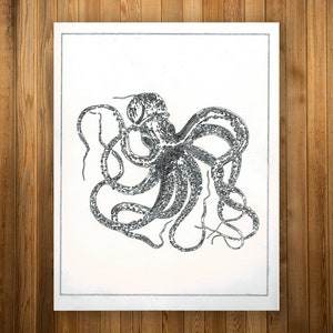 Handprinted Octopus Art