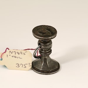 18th Century Steel Seal | Circa 1780. Coat of Arms and Horses portrait Letter Seal
