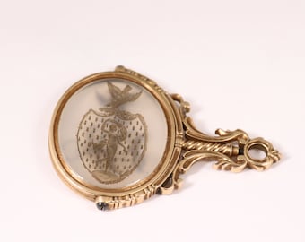 Gerogian Era Dual Sided Intaglio Seal - 14k Gold