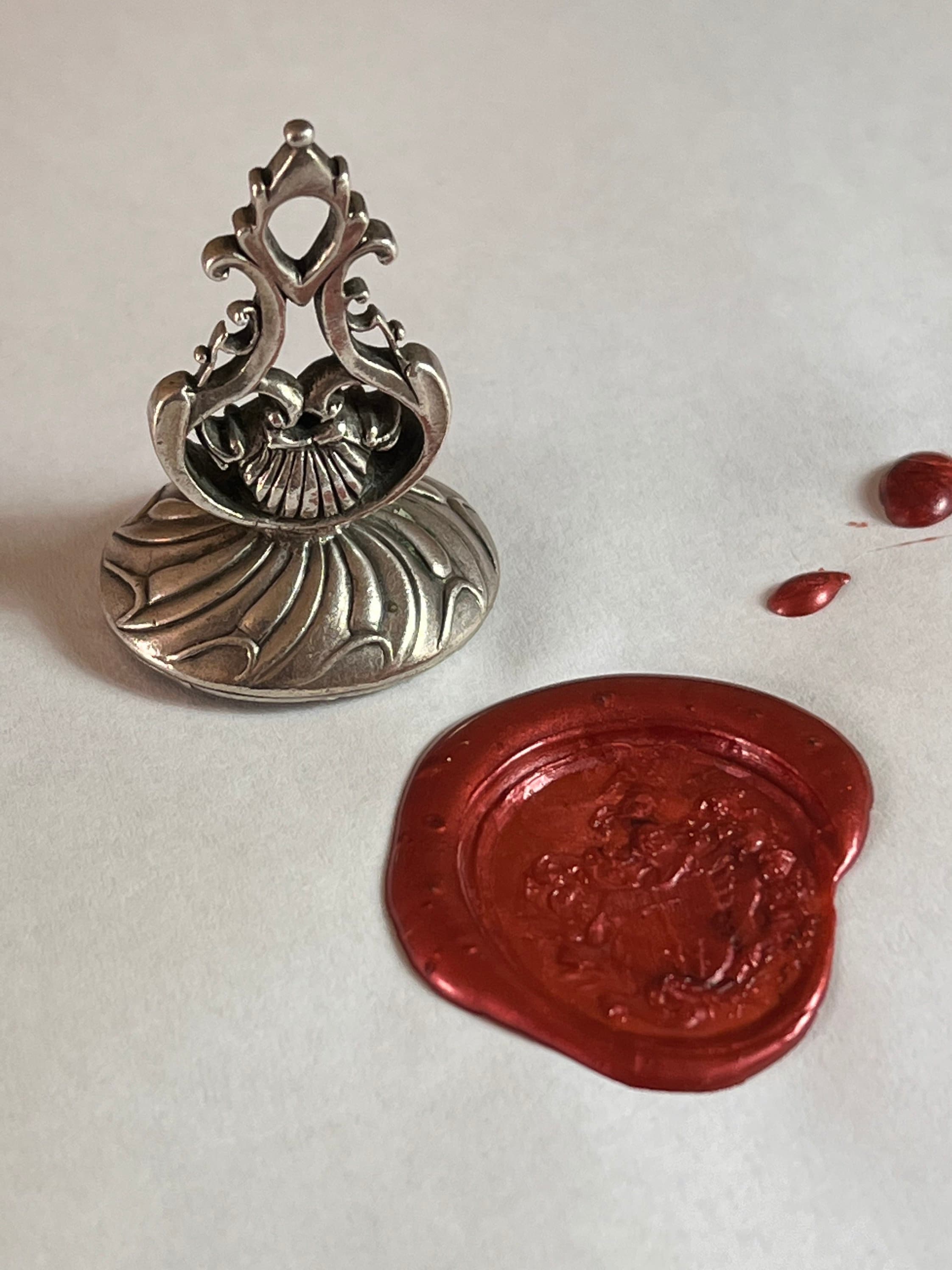 ジョージアンシルバーインタリオシール | 家紋 - Etsy 日本