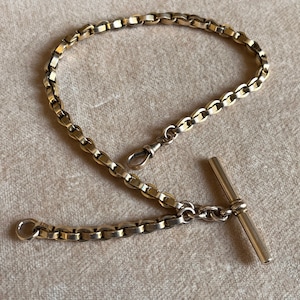 Victorian 14k Gold Watch Chain