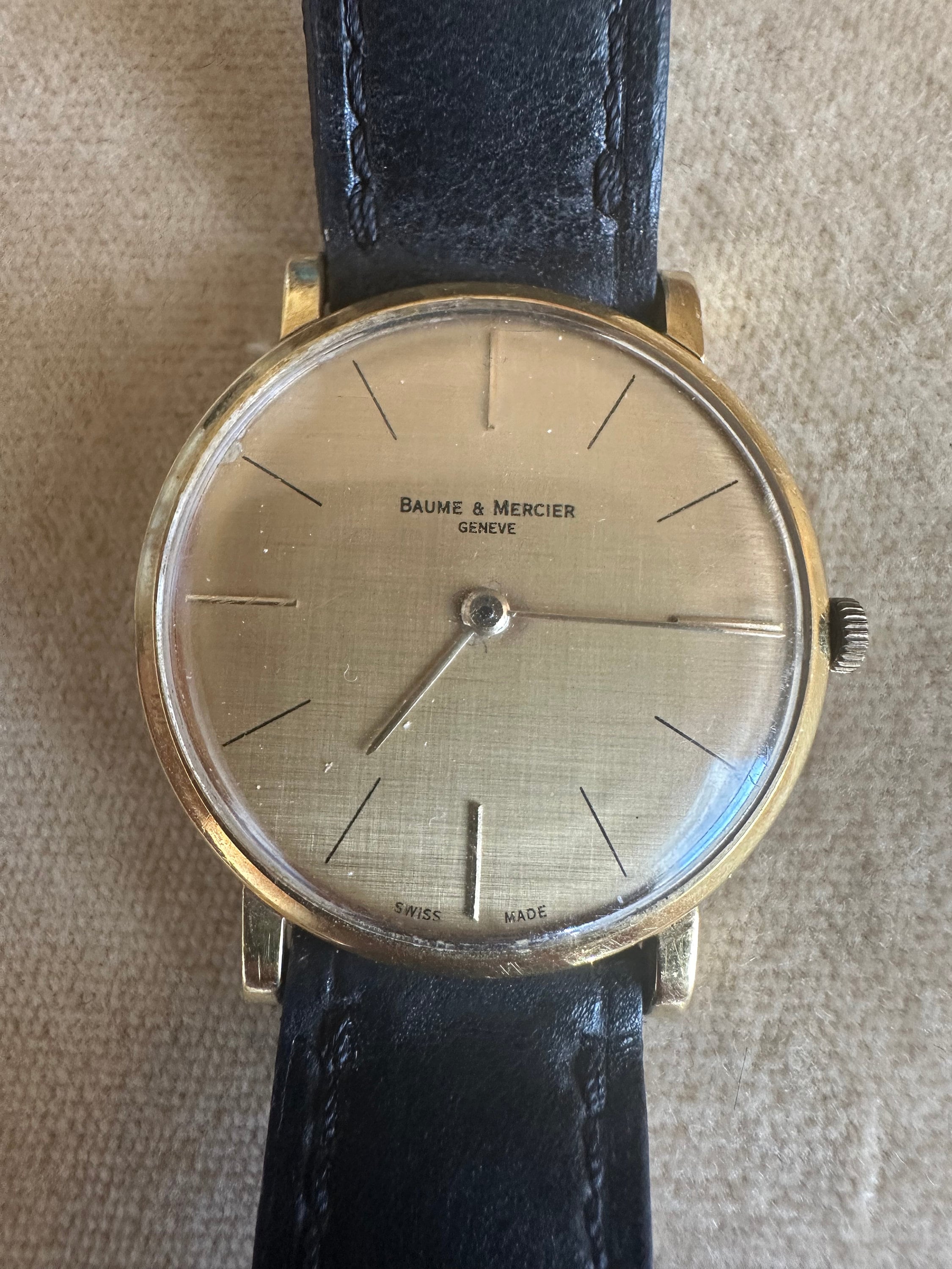 Vintage Baume & Mercier 18k Gold Watch - Etsy