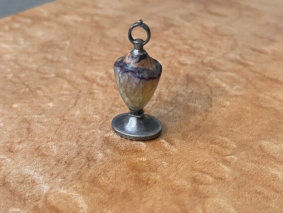 Antique Blue John Amphora Motif Watch fob - image 2